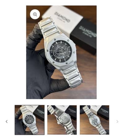 Hublot Black Diamond Cut Watch