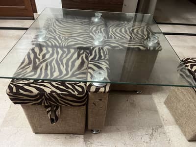 4 seater coffee centre table