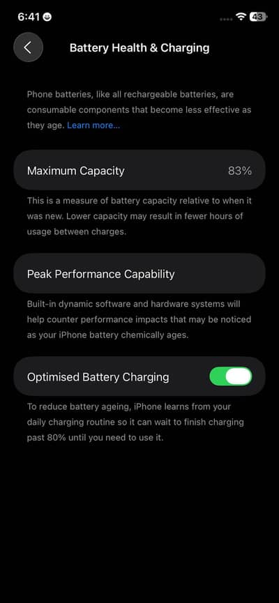 Apple iPhone 11 water pack 83 battery health 64jv