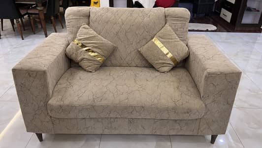 Luxury 6-Seater Sofa Set | Premium Fabric | Excellent Condition