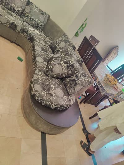 Luxury Sofa Set & Wooden Almari Premium Sofa Set with Stylish Wardrobe