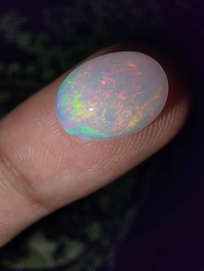 White Ethiopian opal full fire