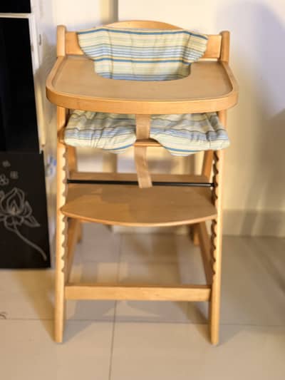 Baby high chair wooden