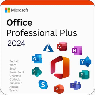 MS Office 2024 Professional Plus - Lifetime License - One Time Payment