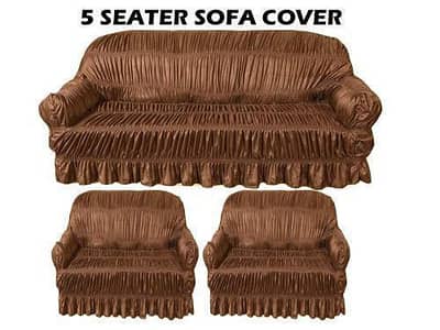 5 seater Sofa cover set Premium Quality jersey fabric