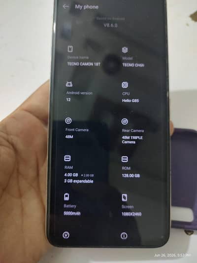 Tecno Camon 18 dual sim approved