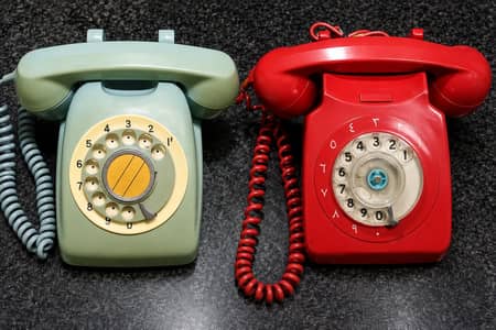 sunrex rotary dial phone set by japan 0300-4331882