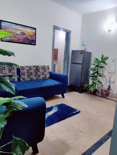 2 Bedroom Full Furnished Flat available for rent in E-11/3 , residential meter