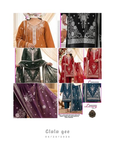 women unstich luxury EMBROIDED lawn