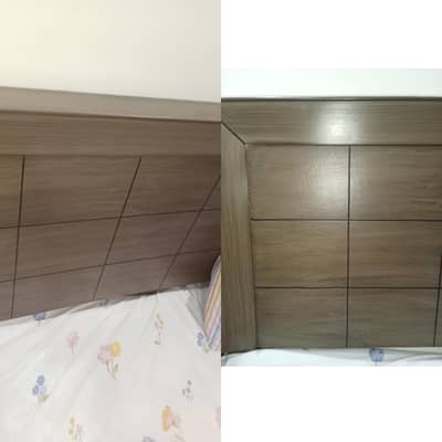 Bed set with dressing table