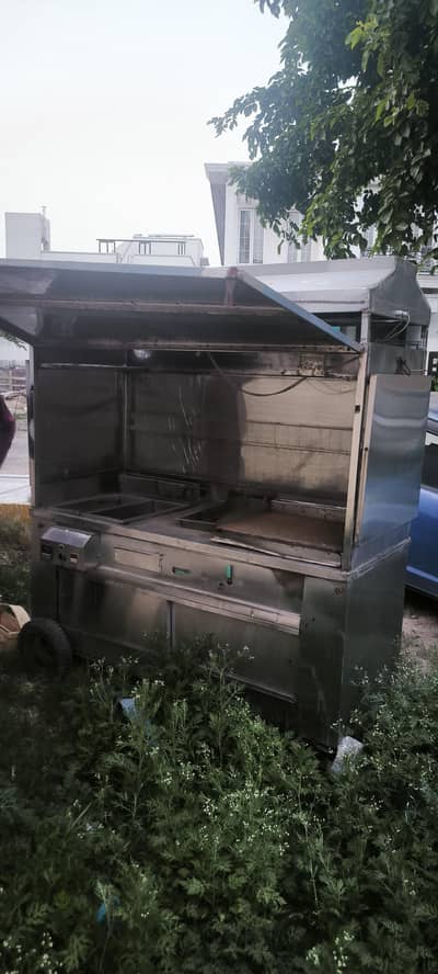 Food Court Stall For Sale, Premium Stainless Steel Setup Excellent