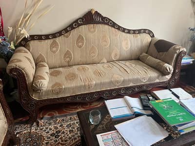 solid wood strong sofa set
