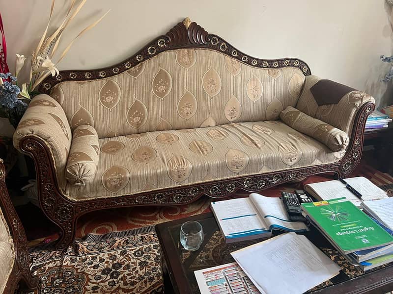 solid wood strong sofa set 0