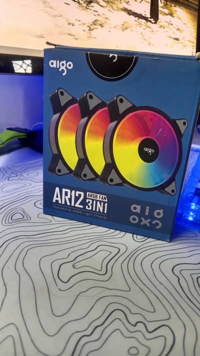 AIGO AR12 ARGB Fan Kit | 3x Fans + Controller