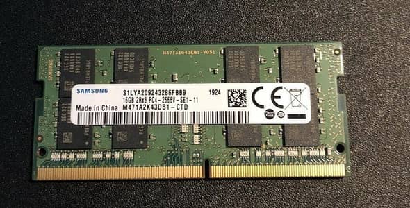 Laptop RAM DDR4 samsung 16gb 2666