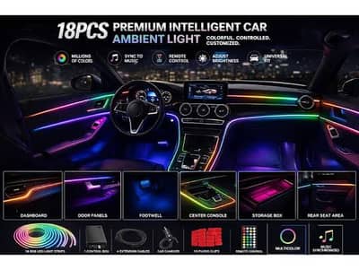 car Ambient Light 18pcs
