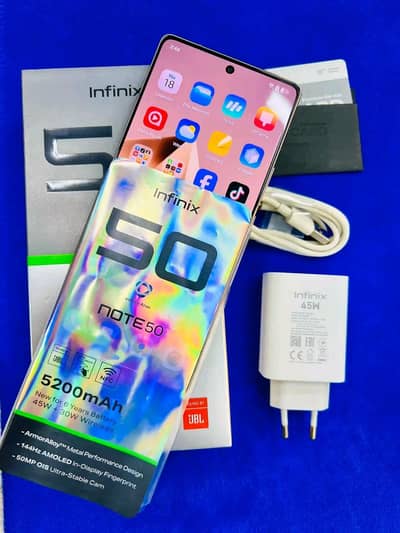 Infinix Note 50 16gb ram 256gb Memory PTA approved. 0324=8193=502