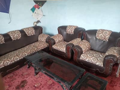 sofa set leather
