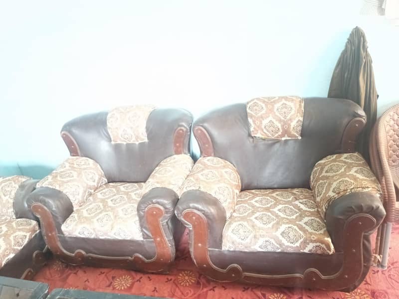 sofa set leather 2