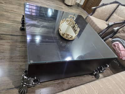 Classical Square Wooden  Center Coffee Table