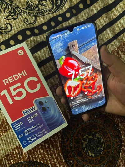redmi 15c 10/10 condition with box