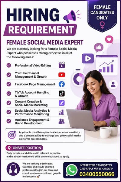 Hiring Female Video Editors Expert