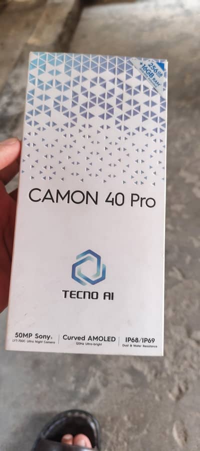 Tecno CAMON 40 Pro 6 month wrnty baki box charger New condition 10/10