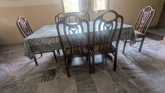 6 seater dinner table | pure sheesham wood