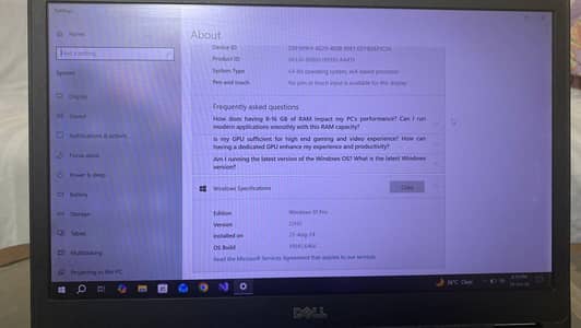 Dell laptop 7 generation i5core
