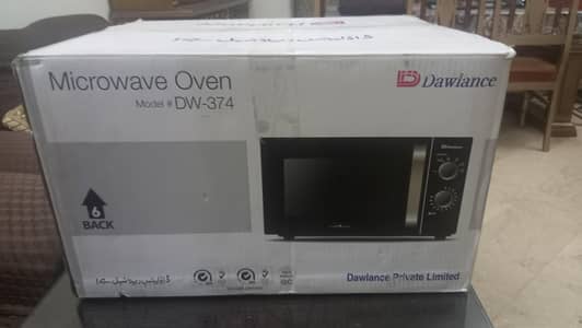 Brand New Dawlance Microwave Oven DW-374 | Sealed Box | Unused