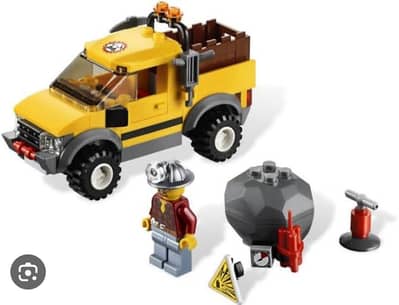 Lego city set 4200 car truck minifig