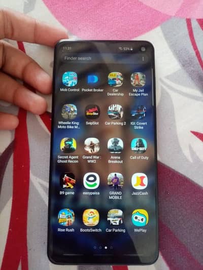 sumsung s10 non pta screen change all ok imi kege exchange  with iphon