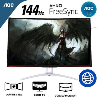 AOC Agon AG322FCX 32"Curved 144Hz 1Ms|Amd FreeSync|PC PS5 Monitor