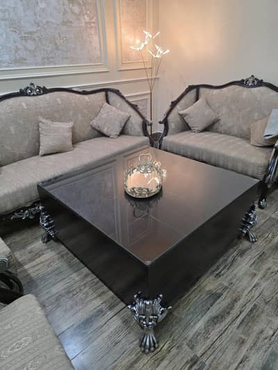 Classical Square Wooden  Center Coffee Table