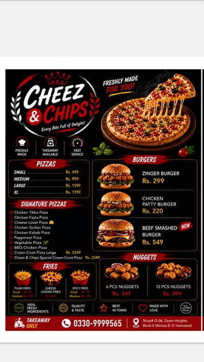  Required: Experienced Pizza & Burger Chef