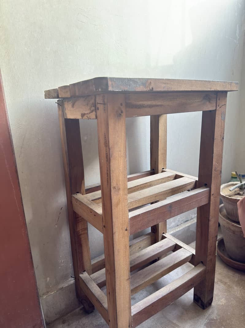 Solid Wooden Stool 0