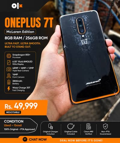 OnePlus 7T Pro 5G | Mclaren Edition | 256GB Storage | 12GB RAM
