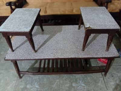 Sofa Table with 2 side tables