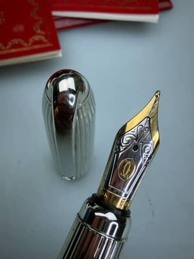 Cartier Art Deco Fluted Limited Edition fountain Pen .