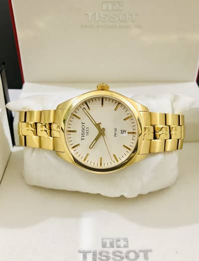 TISSOT SWISS ORIGINAL-NEW WATCH-GOLD TONE-SEIKO CITIZEN CASIO