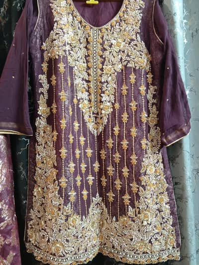 3D work dress full stitch ready to wear