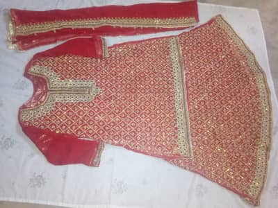 Red lehnga bridel dress with dupata