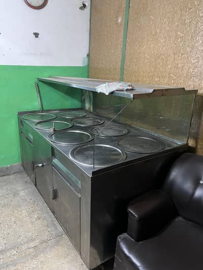 Commercial Stainless Steel Multi-Burner Cooking Station