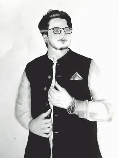 charcoal customised portraits