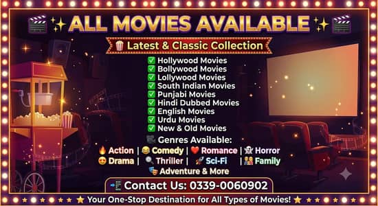 All types of movie available Discount Available on movies bundle