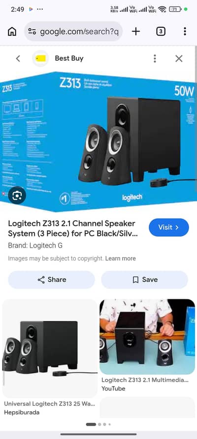 Logitech speakers z313