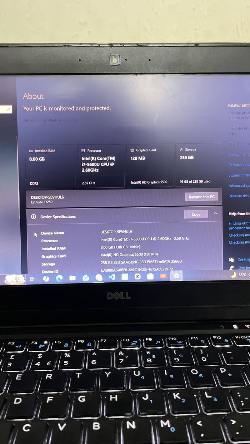 Core i7 5th gen E7250 1