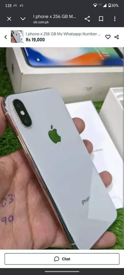 Apple iPhone x 256 GB My Whatsapp Number 0331=3511=618