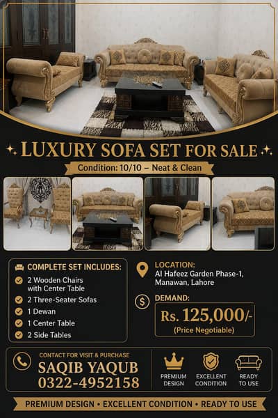 Complete Sofa set for sale