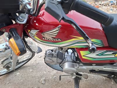 Honda CD 70 Model 2023 in perfect Condition 10/10